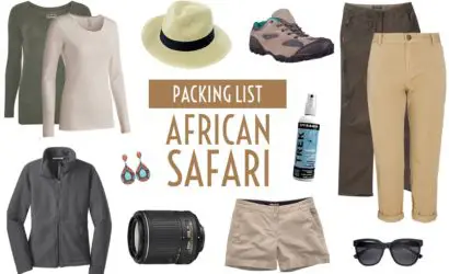 What to pack for a safari.