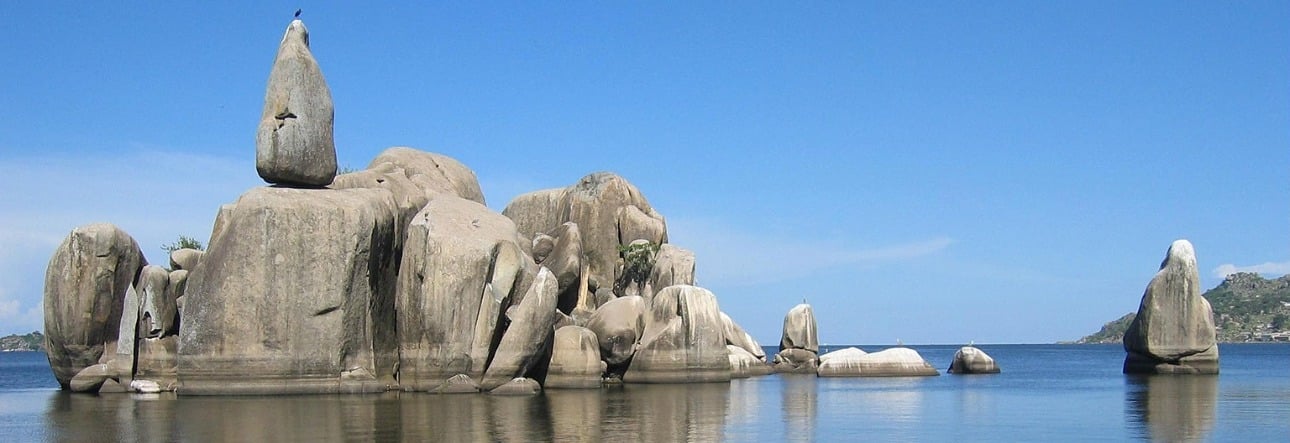 Lake Victoria Bismark rock in Mwanza City